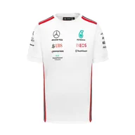 Odzież do sportów motorowych - Koszulka męska Team biała Mercedes AMG F1 2023 - miniaturka - grafika 1