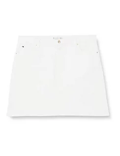 Spódnice - Tommy Hilfiger Damska spódnica DNM Straight Hw Clr Denim, biały, 60 - grafika 1