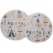 Akcesoria do karmienia - Bambusowe Wkładki Laktacyjne Wielorazowe Płaskie Tipi - miniaturka - grafika 1