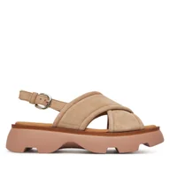 Sandały damskie - Sandały Gabor 62.851.30 Beżowy - miniaturka - grafika 1