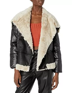 Desigual Damska kurtka Padded_beauvoir, czarny, XL - Kurtki damskie - miniaturka - grafika 1