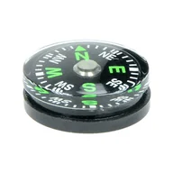 Kompasy - Highlander Lightweight Pocket Button Compass, czarny COM007 - miniaturka - grafika 1