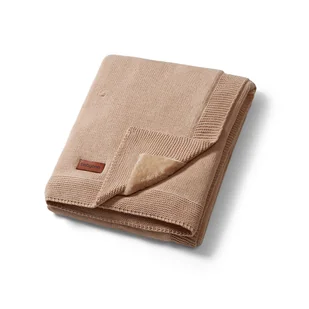 Kocyk bawełniany z flanelowym podszyciem jasny beż - koc - Koce i narzuty dla dzieci - miniaturka - grafika 1