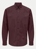 Koszule męskie - Only & Sons Koszula Pete 22033255 Bordowy Regular Fit - miniaturka - grafika 1