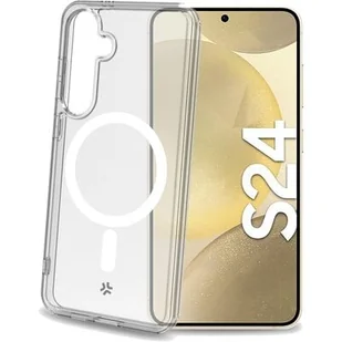 Etui CELLY Gelskinmag do Samsung Galaxy S24 Przezroczysto-biały - Etui i futerały do telefonów - miniaturka - grafika 1