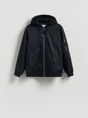 Kurtki męskie - Reserved - Kurtka bomberka z kapturem - granatowy - miniaturka - grafika 1