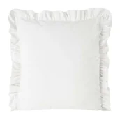 Poszewki na poduszki - Euro Firany Poszewka 45 x 45 Eurofirany Velvet 25/L Biały 1217089 - miniaturka - grafika 1