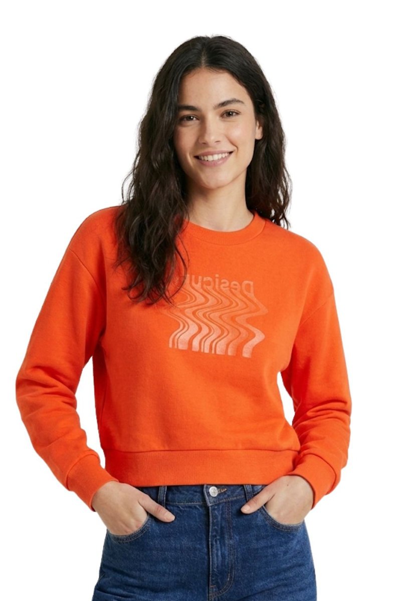 Bluza damska Desigual Uniforme pomarańczowa -XS