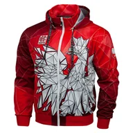 Odzież sportowa dziecięca - Bluza dziecięca sportowa rozpinana z kapturem EXTREME HOBBY POLSKA - miniaturka - grafika 1