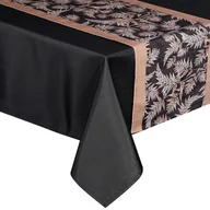 Obrusy i serwetki - Obrus z bieżnikiem EUROFIRANY Anita 1 (140 x 220 cm) Czarny - miniaturka - grafika 1