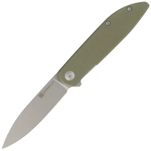 Nóż składany Sencut Bocll II OD Green G10, Gray Stonewashed D2 by Brad Zinker (S22019-4) - Noże - miniaturka - grafika 1