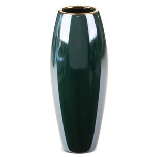 Eurofirany Wazon ceramiczny Amora wys. 30 cm zielony - Wazony i flakony - miniaturka - grafika 1