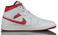 Buty sportowe męskie - Buty Męskie Sportowe Białe Air Jordan 1 Mid FJ3458-160 r. 47,5 - miniaturka - grafika 1