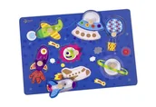 Układanki dla dzieci - ClassicWorld Układanka z uchwytami Kosmos CL3616 - miniaturka - grafika 1