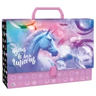 Teczki i skoroszyty - Derform, Teczka z rączką Jednorożec - miniaturka - grafika 1