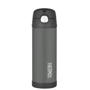 Thermos Termos dziecięcy ze słomką 470 ml czarny 120021 - Termosy - miniaturka - grafika 1