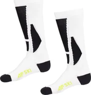 Skarpety termoaktywne - Skarpety narciarskie damskie 4F FNK F107 białe 4FWAW23UFSOF107 11S 35-38 - miniaturka - grafika 1