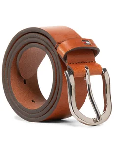 Tommy Hilfiger Pasek Damski New Danny Belt WW0WW11590 Brązowy - Paski - miniaturka - grafika 1