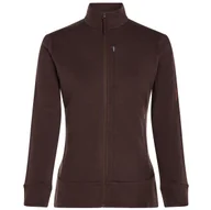 Bluzy sportowe damskie - Bluza damska Icebreaker Women Merino 260 Quantum IV LS Zip Rozmiar: L / Kolor: brązowy - miniaturka - grafika 1