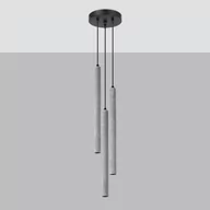 Lampy sufitowe - Pastelo lampa wisząca 3xG9 czarna/beton SL.1273 - miniaturka - grafika 1