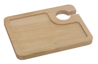 Deski do krojenia - Deska drewniana z dziurką jasny brąz Bukowa 20x15 - miniaturka - grafika 1