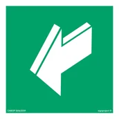 Systemy ekspozycyjne i znaki informacyjne - AA011 CIĄGNĄĆ ABY OTWORZYĆ, KS - FOLIA PODŁOGOWA FOTOLUMINESCENCYJNA; (100X100MM) - miniaturka - grafika 1