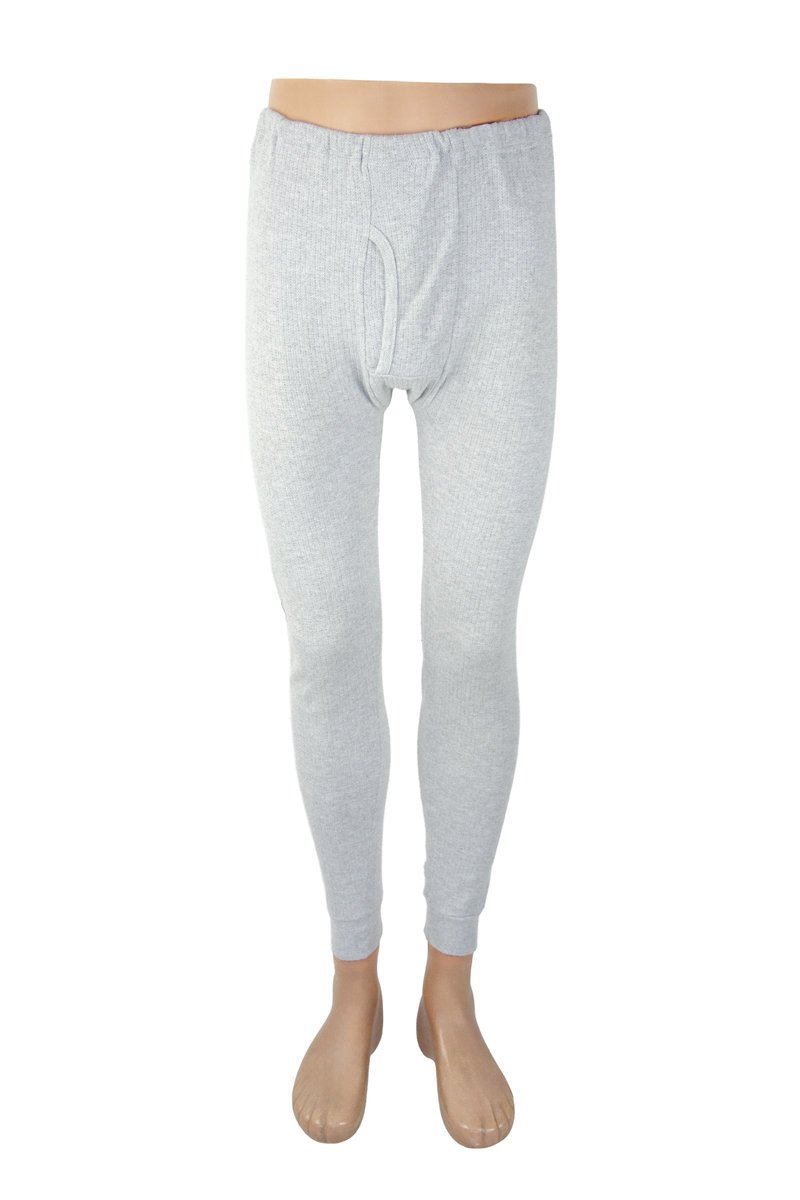 Kalesony wojskowe długie prążkowane szare S