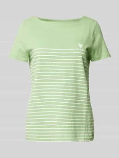 T-shirt o kroju regular fit z czystej bawełny - Koszulki i topy damskie - miniaturka - grafika 1