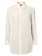 Koszule damskie - BOSS - Bluzka damska  Benika, beżowy|biały - miniaturka - grafika 1