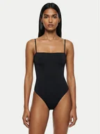 Stroje kąpielowe - Calvin Klein Swimwear Strój kąpielowy LV00Q62709 Czarny - miniaturka - grafika 1