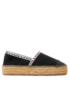 LOVE MOSCHINO Espadryle JA10553G0IIG0000 Czarny - Espadryle damskie - miniaturka - grafika 1