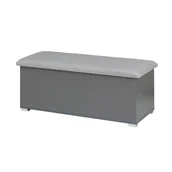 Szafki na buty - Skrzynia VIGO kufer do przedpokoju grafit - miniaturka - grafika 1