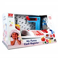 Zabawy w naśladowanie dorosłych - KASA SKLEPOWA Z KALKULATOREM NA BATERIE SKLEP DLA DZIECI - miniaturka - grafika 1
