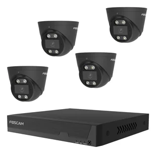 Foscam FN9108E-T4-2T BLACK zestaw do monitoringu wideo Przewodowa 8 kan. - Zestawy do monitoringu - miniaturka - grafika 1
