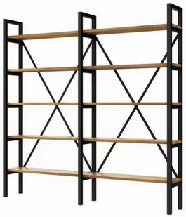 Regał Nebraska+R na książki LOFT 160 x 160-200 x 20 cm D5 - Regały - miniaturka - grafika 1