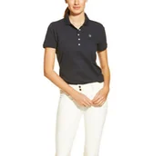 Koszulki jeździeckie - Ariat Koszulka polo PRIX CLASSIC damska - navy - miniaturka - grafika 1