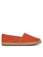 Espadryle damskie - Tommy Hilfiger Espadryle Flag Canvas Espadrille FW0FW08541 Czerwony - miniaturka - grafika 1