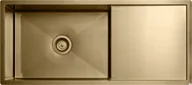 Zlewozmywaki - Zlewozmywak kuchenny Diskho 8140 Stalowy Mosiądz PVD - miniaturka - grafika 1