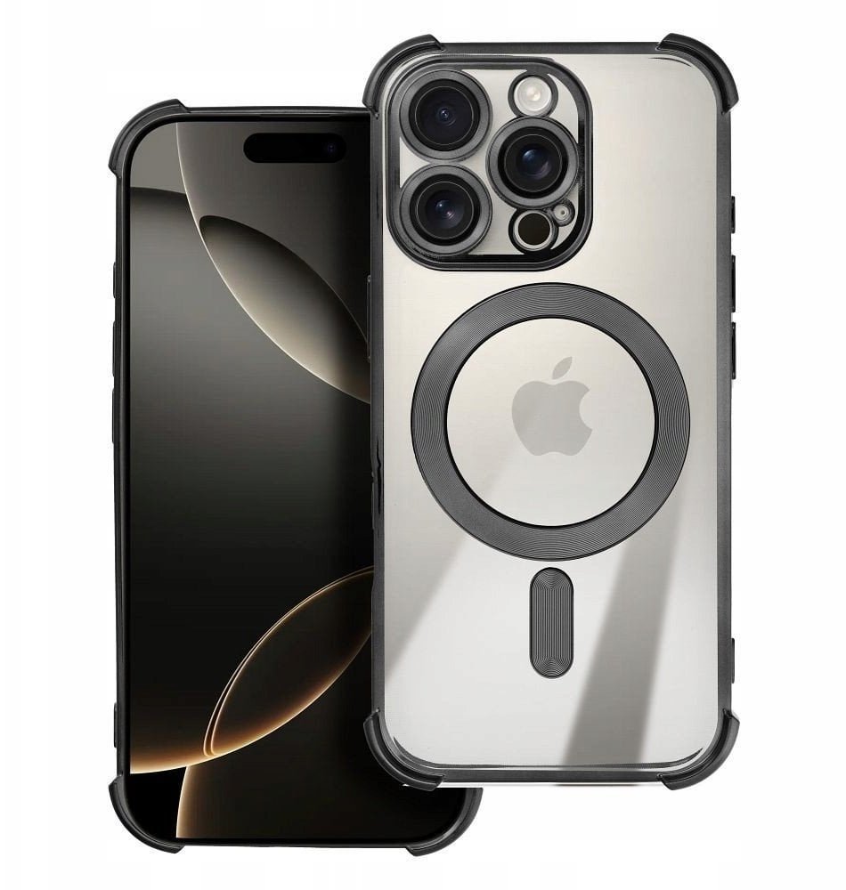 Futerał do iPhone 17 AIR kompatybilny z MagSafe Antishock Electro czarny