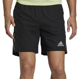 Spodnie sportowe męskie - Spodenki adidas Own The Run H58593 - czarne - grafika 1