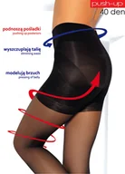 Rajstopy - RAJSTOPY MONA PUSH-UP 40 (kolor fumo, rozmiar 3) - miniaturka - grafika 1