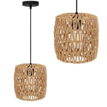 Lampa Sufitowa Wisząca Natrual Boho Rustykalna