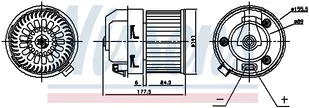 Dmuchawa NISSENS 87399 6441CZ CITROEN - Dmuchawy - miniaturka - grafika 1