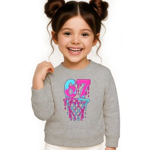 BLUZA DZIECIĘCA 67 SIX SEVEN KOSZYKÓWKA DLA CHŁOPCA DZIEWCZYNKI 110-116 - Bluzy dla dziewczynek BLUZA DZIECIĘCA 67 SIX SEVEN KOSZYKÓWKA DLA CHŁOPCA DZIEWCZYNKI 110-116 - Bluzy dla dziewczynek - miniaturka - grafika 1