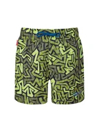 Spodenki damskie - Trollkids Szorty kąpielowe "Haukland" w kolorze zielono-czarnym - miniaturka - grafika 1