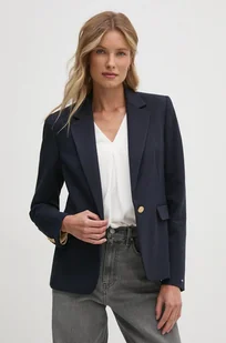 Tommy Hilfiger marynarka kolor granatowy jednorzędowa gładka WW0WW43473 - Marynarki i żakiety damskie - miniaturka - grafika 1