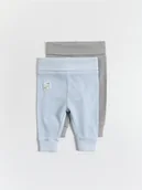 Komplety dla niemowląt - Reserved - Bawełniane spodnie 2 pack - jasnoniebieski - miniaturka - grafika 1