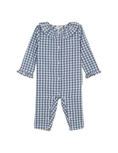 Gocco Pijama Cuello Volante DE CUADRO Vichy zestaw piżamowy dla dziewczynek, Petroleo CLARO, Regular, petroleo claro, jeden rozmiar - Piżamy chłopięce - miniaturka - grafika 1