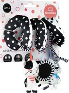 Zawieszki dla dzieci i niemowląt - Tm Toys Zawieszki pluszowe ze spiralą tygrys, krowa, lusterko z rzepem - miniaturka - grafika 1