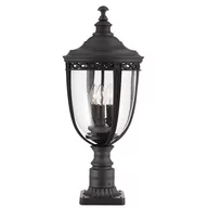 Lampy ogrodowe - Elstead Lighting English Bridle 3Lt Large Pedestal Black FE/EB3/L BLK Lampa ogrodowa IP44 stylowa FE/EB3/L BLK) - miniaturka - grafika 1